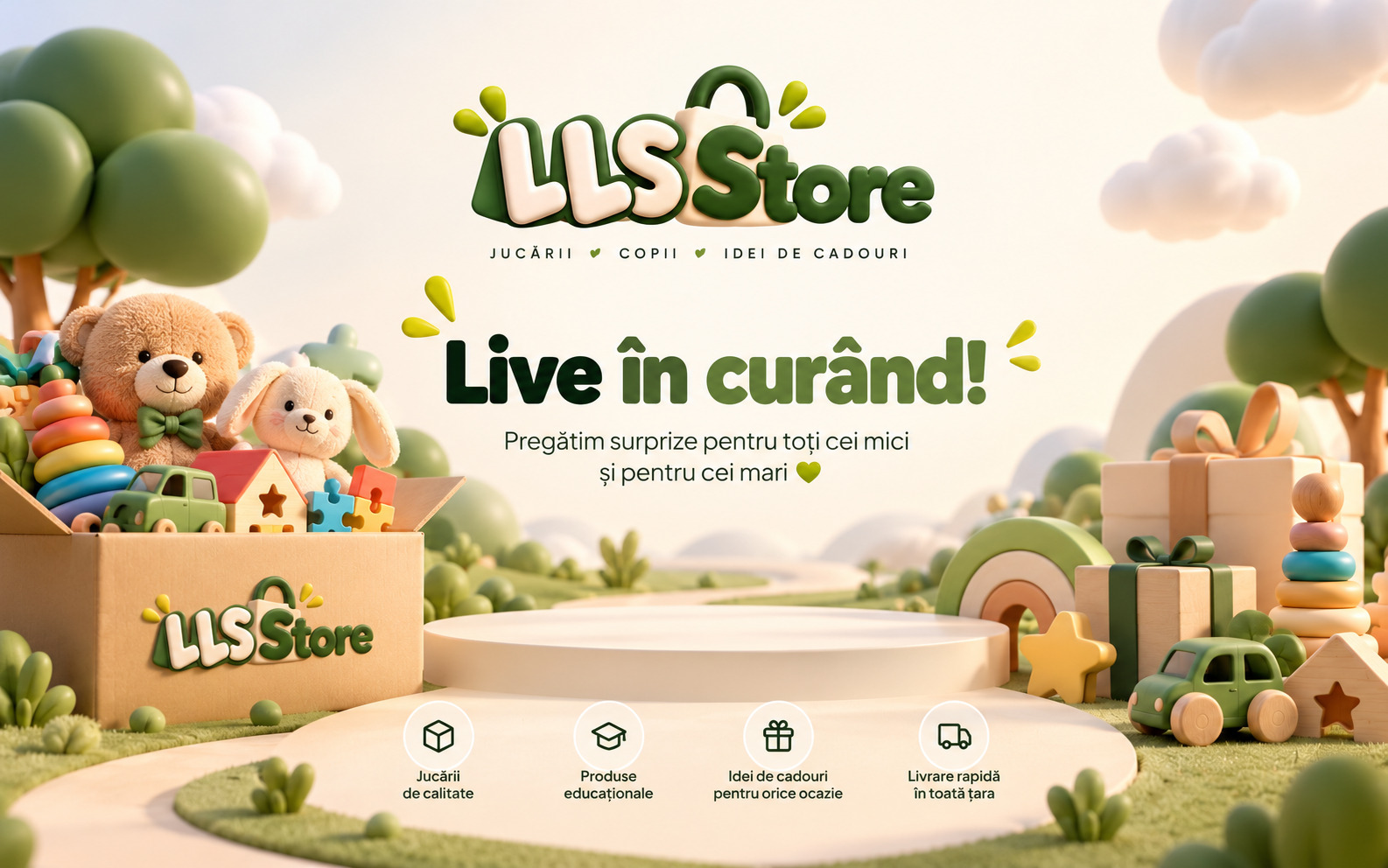LLS Store – Jucării, copii, idei de cadouri. Live în curând! Pregătim surprize pentru toți cei mici și pentru cei mari.
